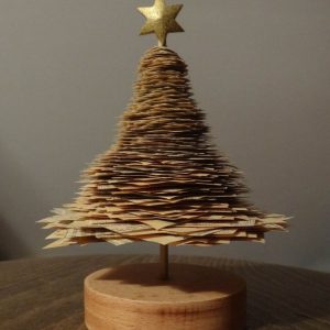 Sapin de Noël (Papier/Bois)