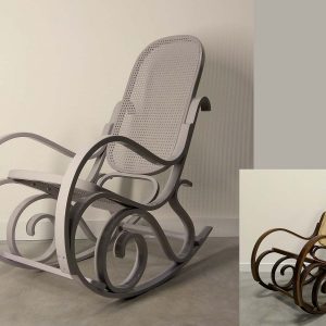Rénovation-Rocking-Chair-Ponçage-Apprêt-Peinture